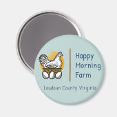 ハッピーモーニングファーム冷蔵庫用マグネット マグネット (正面/裏面)