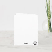 ハッピーヤギ春グリーティングカード カード (裏面)