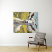 ハッピーヤギ鮮やかバターカップメドウ タペストリー (インサイチュ(横))