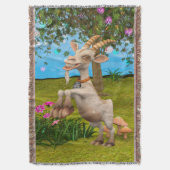 ハッピーヤギ スローブランケット (正面縦)