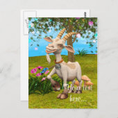 ハッピーヤギ ポストカード (正面/裏面)