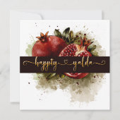 ハッピーヤルダナイトお祝い招待状 招待状 (正面)