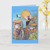 ハッピーヤート誕生日 カード (黄色い花)