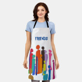 ハッピーユカラフルーズエプロン エプロン (着用した状態)