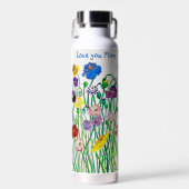 ハッピーユニークワイルドポピー ウォーターボトル (正面)