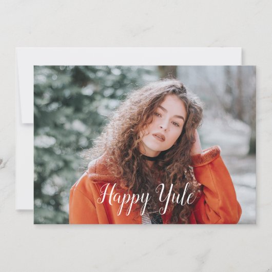 ハッピーユール（キリスト降誕祭） シーズンカード (正面)