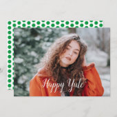 ハッピーユール（キリスト降誕祭） シーズンカード (正面/裏面)