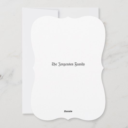 ハッピーユール（キリスト降誕祭）ヤールサザンクリスマス異教のホリデイC シーズンカード (裏面)