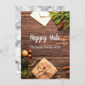 ハッピーユール（キリスト降誕祭） 案内状 (正面/裏面)