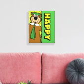 ハッピーヨギベア キャンバスプリント (インサイチュ (リビング))