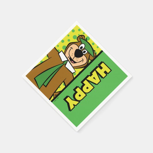 ハッピーヨギベア スタンダードカクテルナプキン (角)