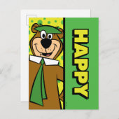 ハッピーヨギベア ポストカード (正面/裏面)
