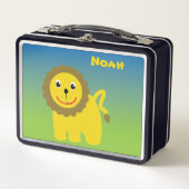 ハッピーライオンアンドエレファントサファリ メタルランチボックス (正面)