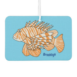 ハッピーライオンフィッシュ漫画イラストレーション カーエアーフレッシュナー