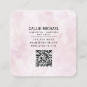 ハッピーライフグリーンプラント スクエア名刺 (裏面)