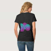 ハッピーライブライフモットーギアマンダラホイールスピリットTa Tシャツ (裏面フル)