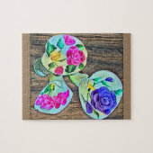 ハッピーライリス絵を描アクリル ジグソーパズル (横)