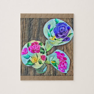 ハッピーライリス絵を描アクリル ジグソーパズル