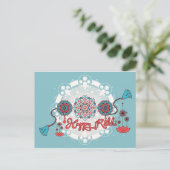 ハッピーラキ、ラッシャ・バンハン、ほこりっぽいブルー ポストカード (スタンド正面)