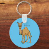 ハッピーラクダ漫画イラストレーション キーホルダー (正面)