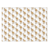 ハッピーラクダ漫画イラストレーション テーブルクロス (正面(横))