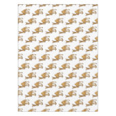 ハッピーラクダ漫画イラストレーション テーブルクロス (正面)