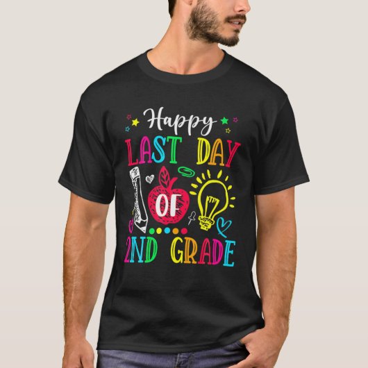 ハッピーラストデイの2年生の卒業先生Stu Tシャツ (正面)