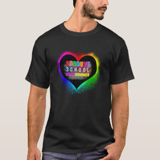 ハッピーラストデイオブスクール先生ハローサマースタッド Tシャツ