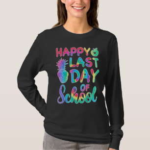ハッピーラストデイオブスクール絞り染めカッコいい先生地獄 Tシャツ