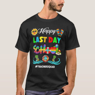 ハッピーラストデイスクールバイスクールハロープールティーシュ Tシャツ