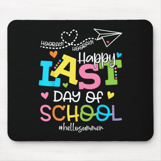 ハッピーラストデイ夏の学生と マウスパッド (正面)