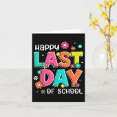 ハッピーラストデイ・オブ・スクール卒業Groovy先生 カード (黄色い花)