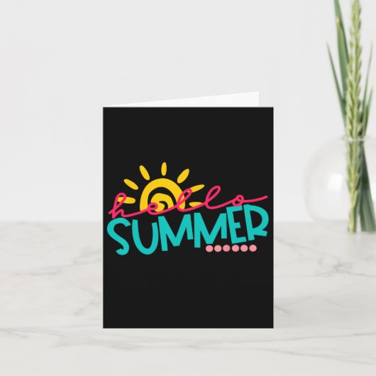 ハッピーラストデイ・オブ・スクール・キッズ先生大学院生 カード (正面)