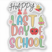 ハッピーラストデイ・オブ・スクール シール (正面)