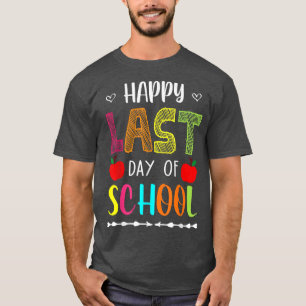 ハッピーラストデーおもしろいサマーブレイクティーシュ Tシャツ