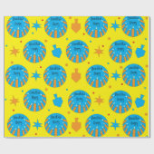 ハッピーラッピング紙/オレンジキャンドル ラッピングペーパー (フラット)