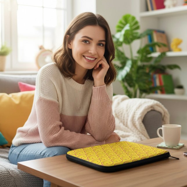 ハッピーラップトップスリーブ ラップトップスリーブ (クリエイターアップロード済み)