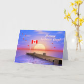 ハッピーラバーデイカナダ波止場 カード (黄色い花)