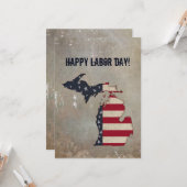 ハッピーラバーデー！ |ミシガン州愛国主義 |グランジ | カード (正面/裏面インサイチュ)