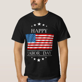 ハッピーラバー日2023アメリカ国旗の労働日 Tシャツ