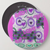 ハッピーラブクレイズ 缶バッジ (正面&裏面)