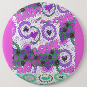 ハッピーラブクレイズ 缶バッジ (正面)