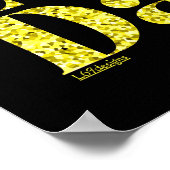 ハッピーラブデイ金ゴールド ポスター (角)