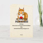 ハッピーラブノートの日 – 9月26日 カード (裏面)