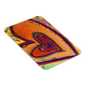 ハッピーラブハートアート感動的冷蔵庫用マグネット マグネット (右側)