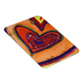 ハッピーラブハートアート感動的冷蔵庫用マグネット マグネット (右側)