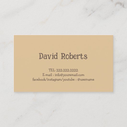 ハッピーラブラドールレトリバープロフェッショナルドッグトレーナー 名刺 (裏面)