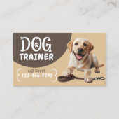 ハッピーラブラドールレトリバープロフェッショナルドッグトレーナー 名刺 (正面)