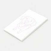 ハッピーラブラドール犬 ポストイット (アングル)