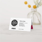 ハッピーラブリーバレンタインデーハートギフトカード プレイスカード (裏面)